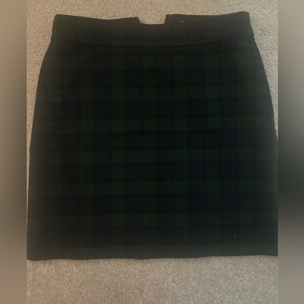 Jcrew Factory Blackwatch Plaid A Line Skirt, NWT